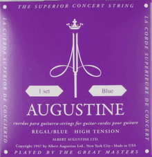 סט מיתרים לקלאסית Augustine: Classic Regal Blue 